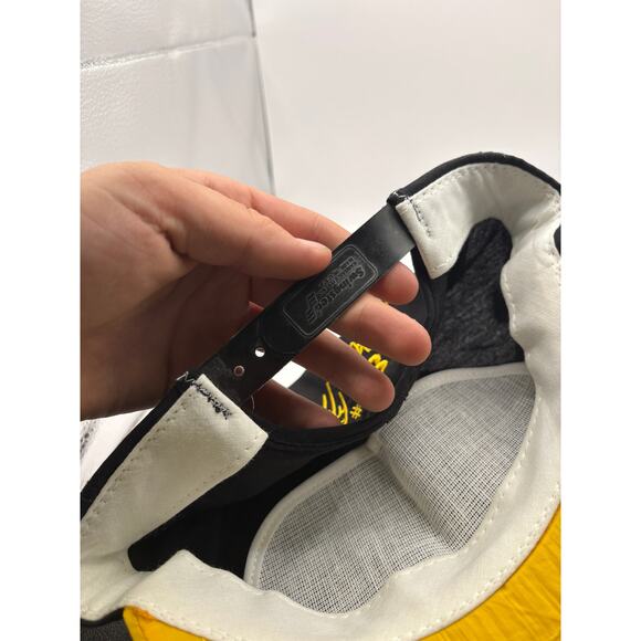 VINTAGE 90s NASCAR Bobby Dotter 08 Dewalt Racing Hat Cap Snapback Black Yellow - Picture 5 of 5